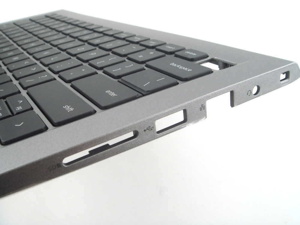 New-Orig Dell Vostro 3420 14.0" Palmrest Keyboard Bezel with US-English Backlit Keyboard with Type-C Slot Gray 0V4WXJ