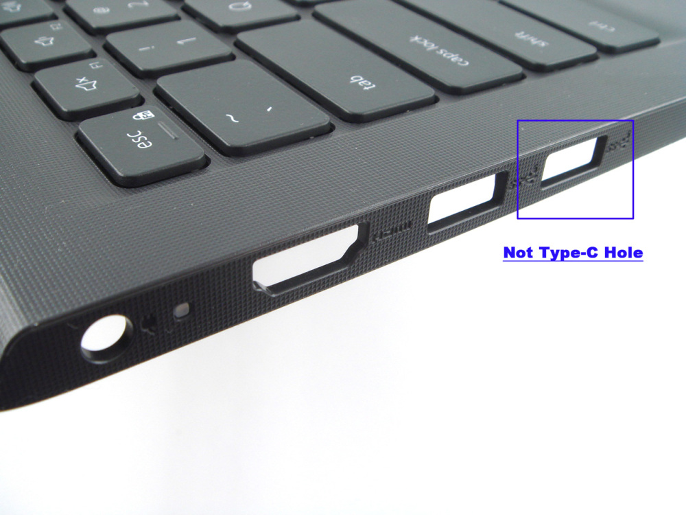 New-Orig Dell Vostro 3420 14.0" Palmrest Keyboard Bezel with US-English Backlit Keyboard without Type-C Slot Black