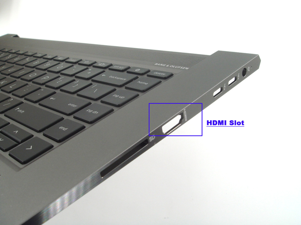 New-Orig HP Zbook Studio 15 G7 G8 15.6" Palmrest Keyboard Bezel with US-English Backlit Keyboard with HDMI Slot M14606-001 Gray