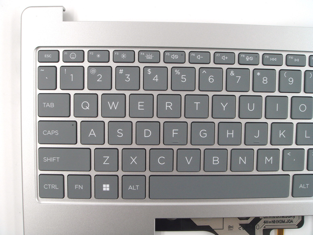 New-Orig HP Laptop 15-FC 15-FD 15.6" Palmrest Keyboard Bezel with US-English Backlit Keyboard withou Finger Hole Silver N36753-001
