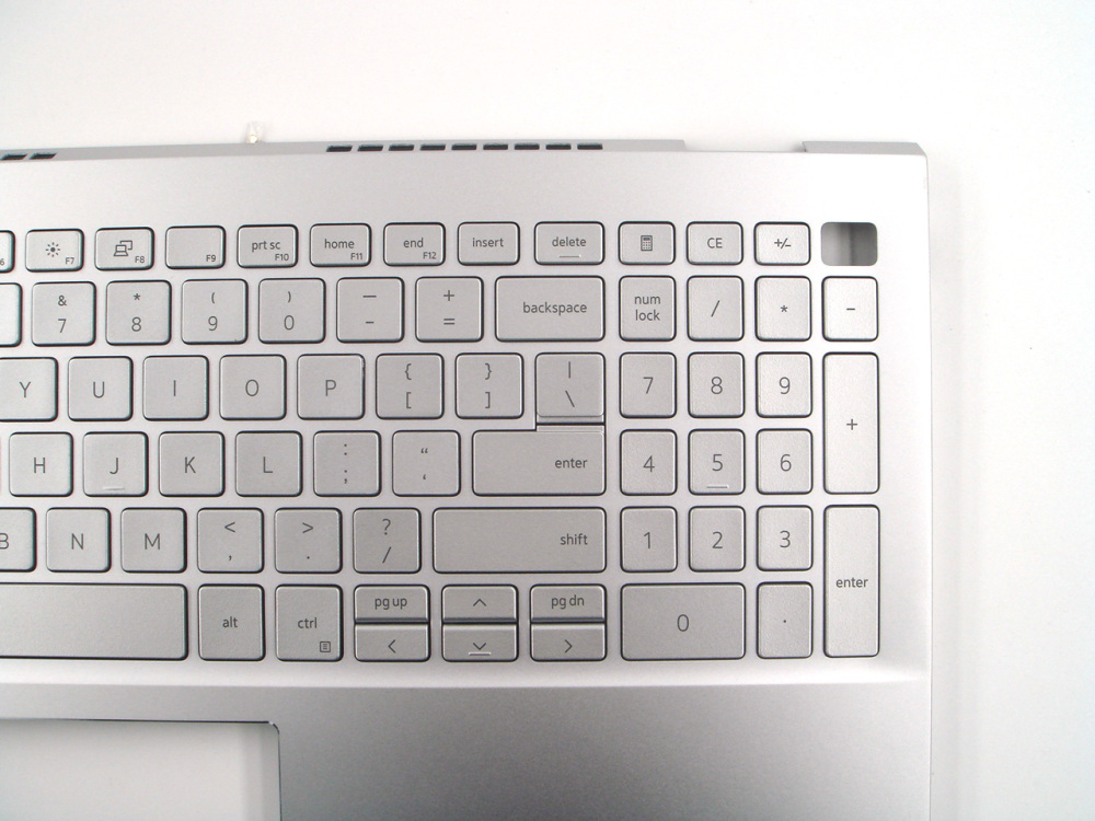 New-Orig Dell Inspiron 5501 5502 5505 15.6" Palmrest Keyboard Bezel with US-English Backlit Keyboard Silver 06XCC3