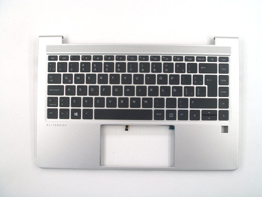 New-Orig HP Elitebook 640 645 G9 14.0" Palmrest Keyboard Bezel with Latin-Spanish Backlit Keyboard Silver N17709-161