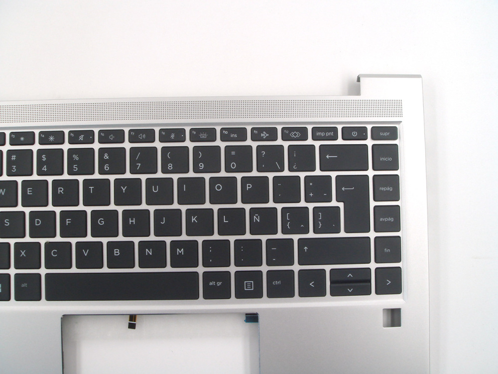 New-Orig HP Elitebook 640 645 G9 14.0" Palmrest Keyboard Bezel with Latin-Spanish Backlit Keyboard Silver N17709-161
