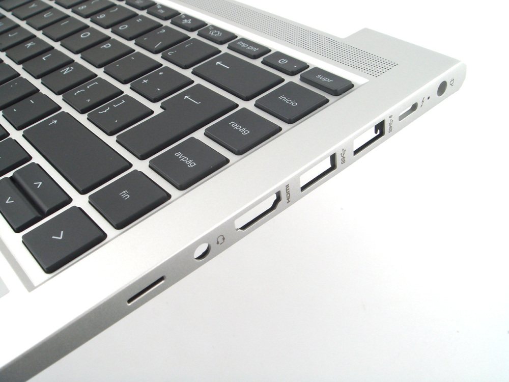 New-Orig HP Elitebook 640 645 G9 14.0" Palmrest Keyboard Bezel with Latin-Spanish Backlit Keyboard Silver N17709-161