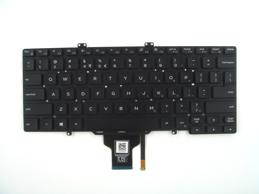 New-Orig Dell Latitude 5400 5401 5410 7400 14.0" US-English Backlit No-Point Keyboard 0RN86F