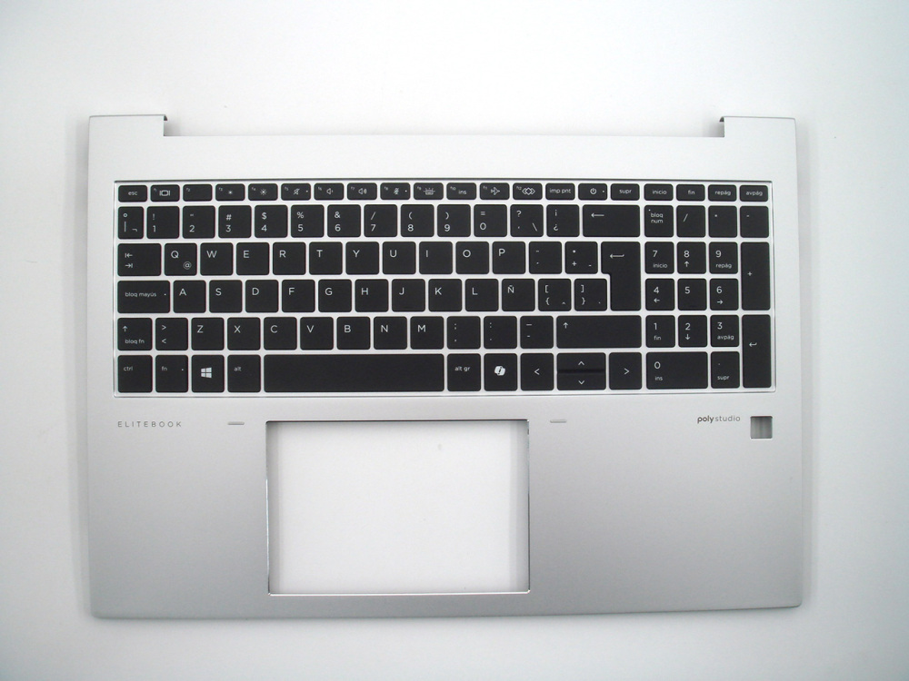 New-Orig HP Elitebook 860 865 G11 16.0" Palmrest Keyboard Bezel with Latin Backlit Keyboard Silver N93304-161