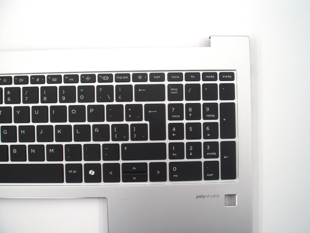 New-Orig HP Elitebook 860 865 G11 16.0" Palmrest Keyboard Bezel with Latin Backlit Keyboard Silver N93304-161