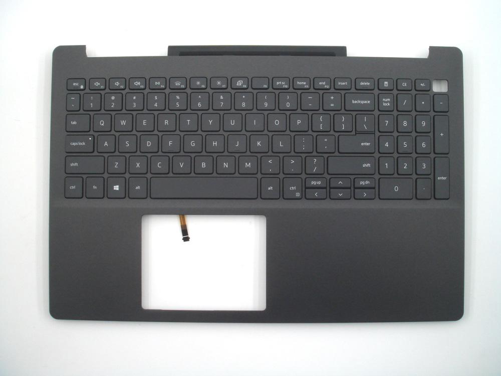 New-Orig Dell Inspiron 7590 15.6" Palmrest Keyboard Bezel with US-English Backlit Keyboard Black 02D6K1