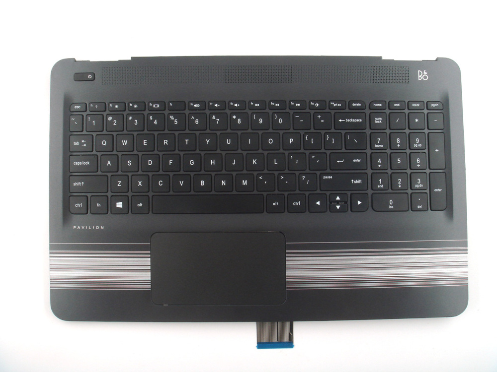 New-Orig HP Pavilion 15-AU 15-AW 15.6" Palmrest Keyboard Bezel with US-English Non-Backlit Keyboard 856035-001