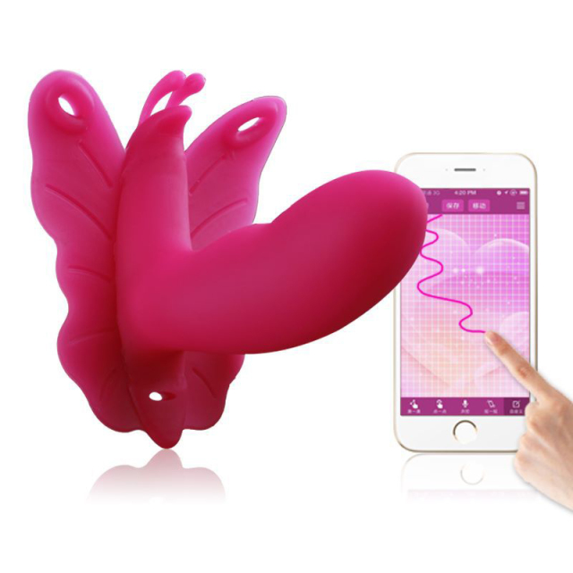 Phone APP Control Butterfly Shape Vibrator for Women Clitoral Stimulation with 10 Speed
