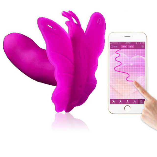 Phone APP Control Butterfly Shape Vibrator for Women Clitoral Stimulation with 10 Speed