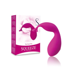 The Swan Kiss Squeeze Control Female Sex Toy Waterproof Rechargeable Included Luxury Travel Pouch