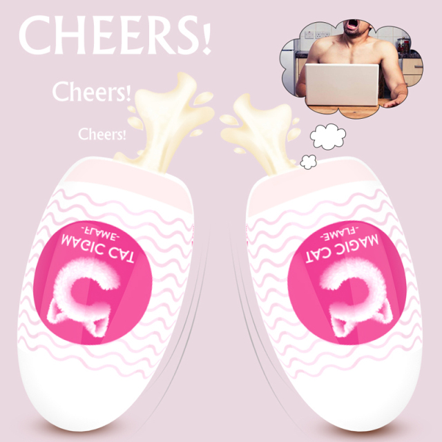 Magic Cat Egg Shape 6 pcs Set Mini Cup Male Masturbator Vagina Oral Masturbation Cup Sex Toys for Men