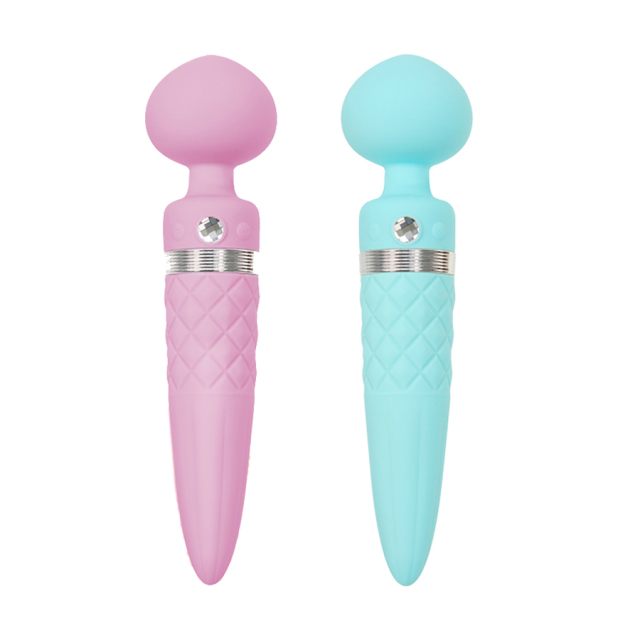Luxury Sex Toy Pillow Talk Sultry Dual-Ended Vibrator with Swarovski Crystal, Deep and Rumbly PowerBullet Vibrations with Two Independently Motors