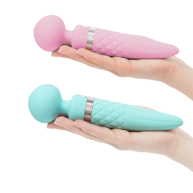 Luxury Sex Toy Pillow Talk Sultry Dual-Ended Vibrator with Swarovski Crystal, Deep and Rumbly PowerBullet Vibrations with Two Independently Motors