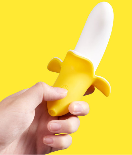 Banana Vibrator Sex Toy Discreet Massager Wand G Spot Orgasm Vibe 10-Speed Clit Stimulator