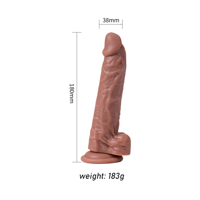 7 Inch Realistic Lifelike Dildo with Suction Cup with Balls Adult Toy for Women