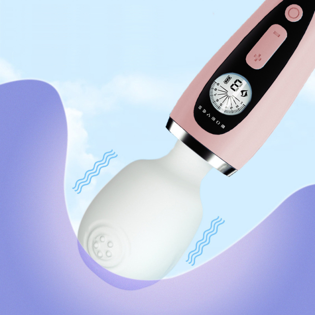 Datura Vibrator Wand Massager with 9 Speed G-spot Stimulation with LED Screen Gauge for Women