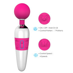 Largest Vibrators Magic Wand Massager Red with 7 Speed Large Round Head for Personal Body Massager for Muscle Aches and Sports Recovery