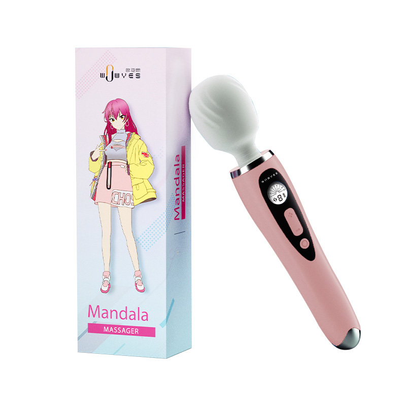 Datura Vibrator Wand Massager with 9 Speed G-spot Stimulation with LED Screen Gauge for Women