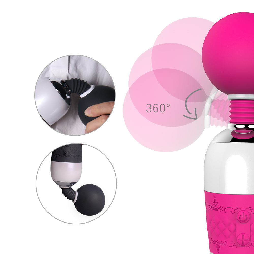 Largest Vibrators Magic Wand Massager Red with 7 Speed Large Round Head for Personal Body Massager for Muscle Aches and Sports Recovery
