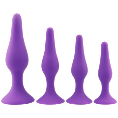 Lotus Silicone Anal Plug Sets S M L XL 4 Size Available Extra Long Silicone Butt Plug Anal Sex Toy