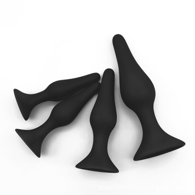 Lotus Silicone Anal Plug Sets S M L XL 4 Size Available Extra Long Silicone Butt Plug Anal Sex Toy