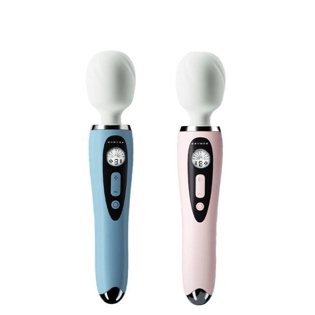 Datura Vibrator Wand Massager with 9 Speed G-spot Stimulation with LED Screen Gauge for Women