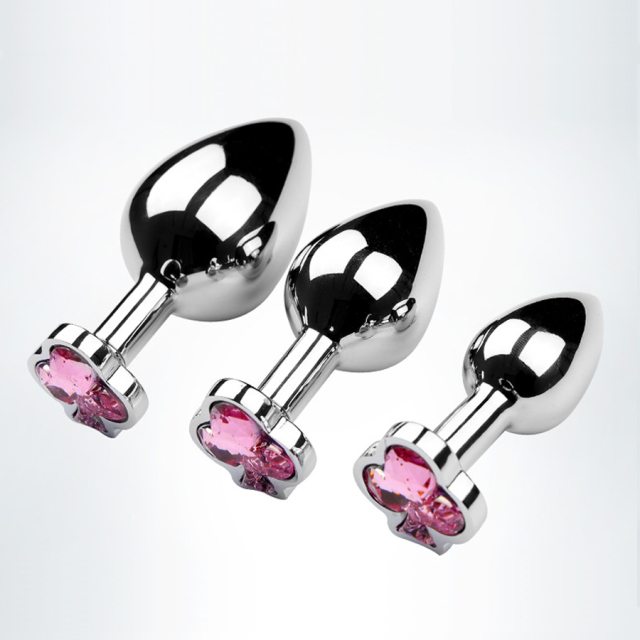 Poker Metal Anal Plug and Four Detachable Designs for the Ends in Poker Style Sexy Gaming Edition