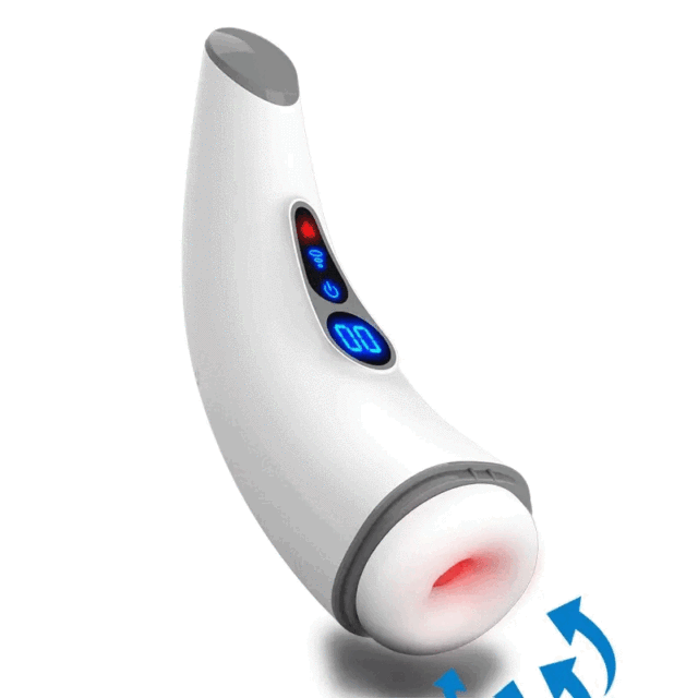 HGOD 007 LCD Display 9-Frequency Suction 9-Frequency Vibration Heating and Sexy Voice Enabled Male Masturbator
