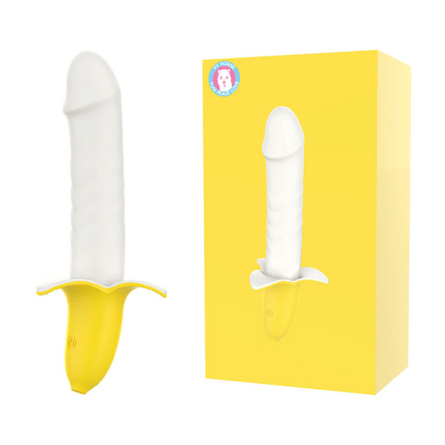 YY Horse Thrusting Banana Dildo Vibrator with 8 Intense Thrusting&Vibrating Mode for Women Masturbation
