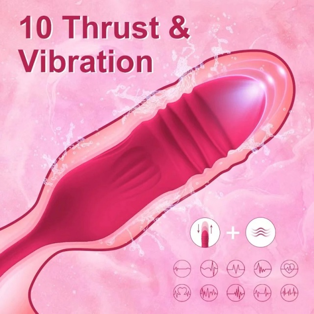 Manting Rose-2 Wholesale Sex Toys 10 Thrusting For G Spot Orgasm And 10 Sucking Mode For Female Clit Stimulation