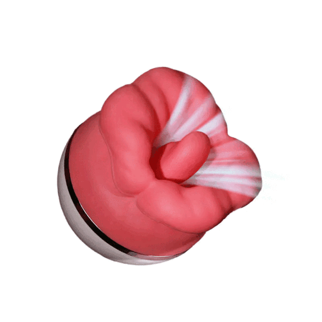 Rose Tongue&Lip Clitoris Nipple Licking Vibrator for Vagina Sucking for Women with 3 Suction 5 Vibrations Modes