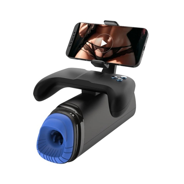 Game Cup Pro Heating Automatic Male Stroker 7 Thrusting and 7 Vibrating Mode with Handles and Phone Holder