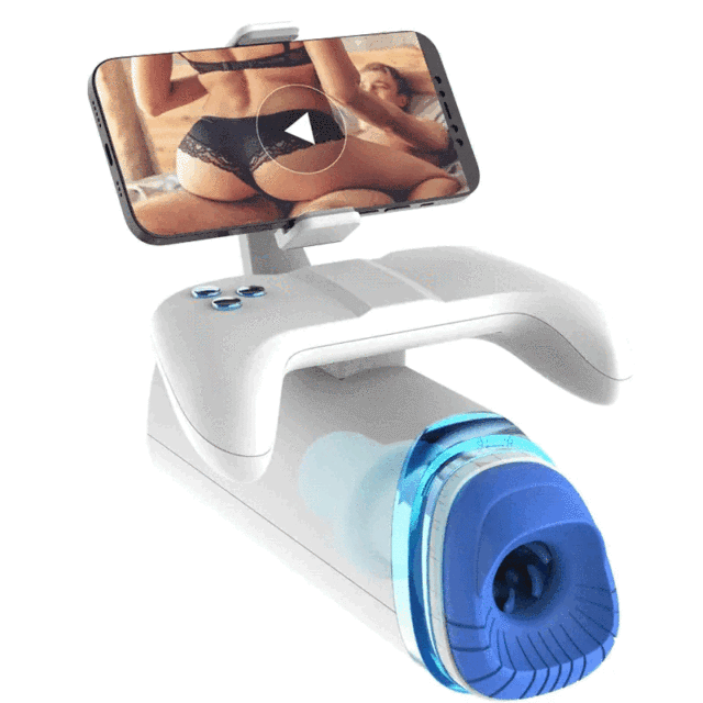 Game Cup Pro Heating Automatic Male Stroker 7 Thrusting and 7 Vibrating Mode with Handles and Phone Holder