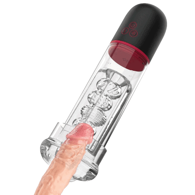 S193-2 Pro Air Automatic Masturbation Penis with 9 Vibrating 3 Sucking Function Enlargementr Pump