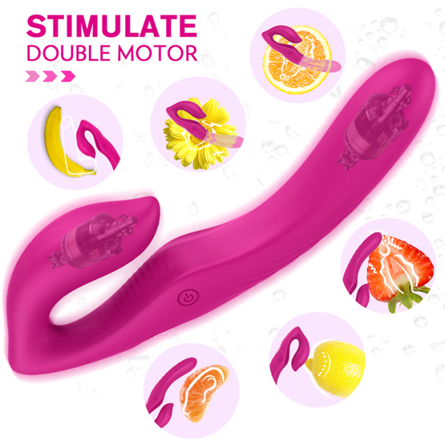 S125-2 DARZU Dual Vibrators 9 Powerful Speed Vibration Mode with Remote Control for Women or Lesbian Couples