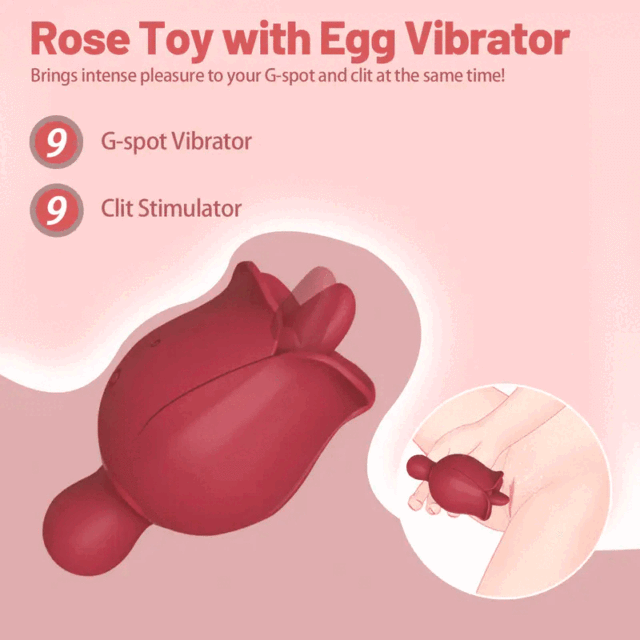 Manting Rose 3 Gen Wholesale 3 in 1 Clitoral Stimulator Vibrator with Tongue Nipple Licking 10 Thrusting Mode G Spot Stimulation Dildo