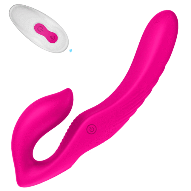 S125-2 DARZU Dual Vibrators 9 Powerful Speed Vibration Mode with Remote Control for Women or Lesbian Couples