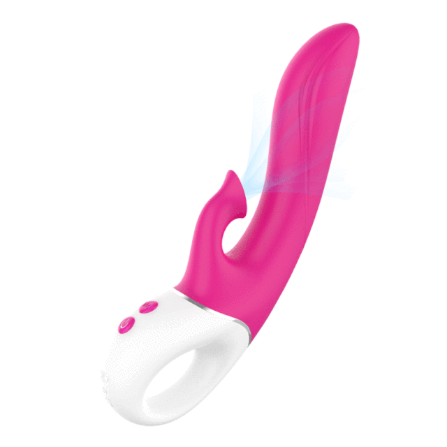S200 Dew 2 in 1 G-Spot Suck Anal Clitoris Stimulate Vibrator with 9 Vibration and Suction Mode 9 Color LED Lights