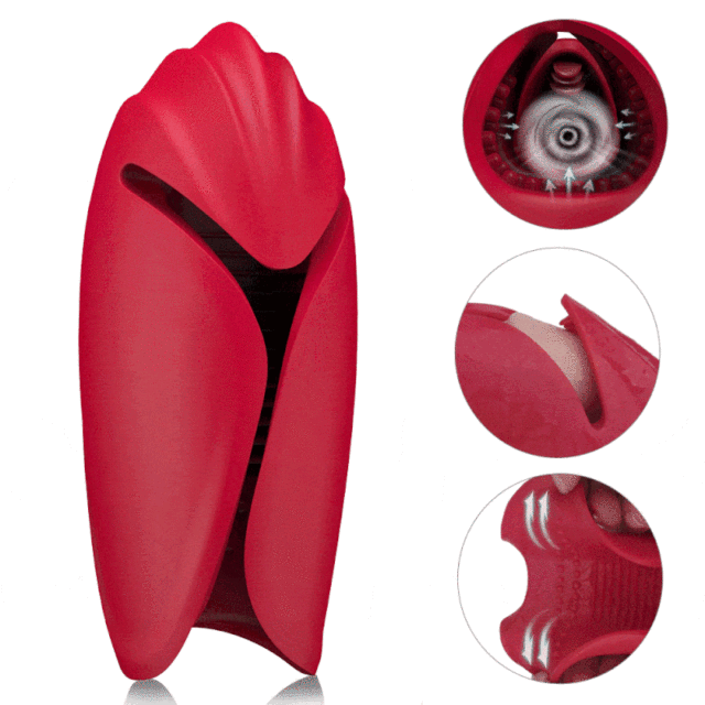 S227 Penis Training Strengthener Masturbator with 9 Vibration for Men Masturbation Toy
