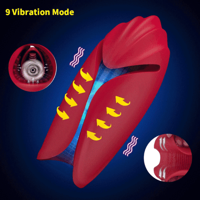 S227 Penis Training Strengthener Masturbator with 9 Vibration for Men Masturbation Toy