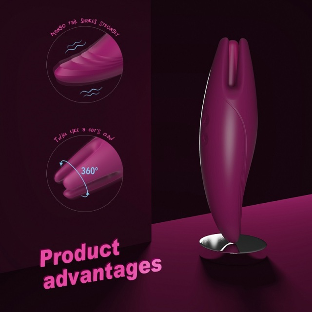 H011 Twirl Vibrating Clit Teaser with 9 Speed for Women Clitoral and Nipple Stimulation