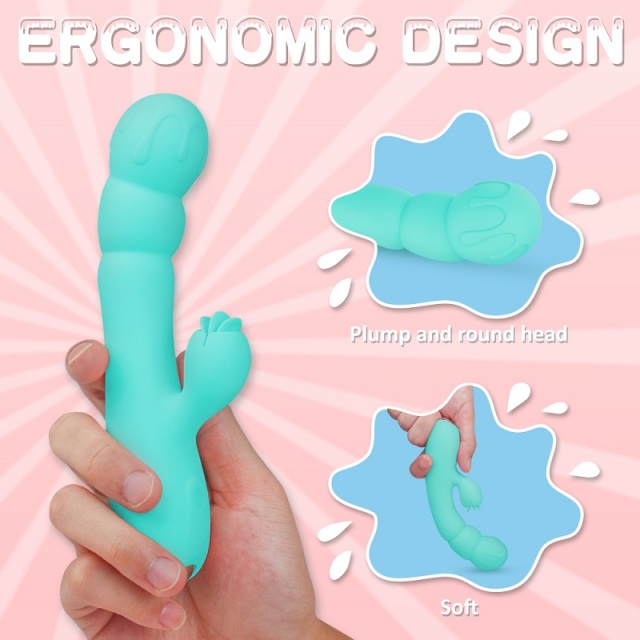 Best Female Sex Toy Rabbit Vibrator Clitoris And G-Spot Dual Stimulation for Women 9 Tapping and 9 Vibrating Speed Modes