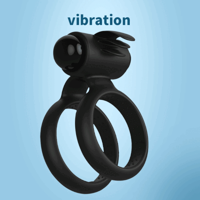 S245 Ultra Soft Dual Penis Ring Bullet Vibrator for Men Delay Ejaculation to Stay Harder and Longer