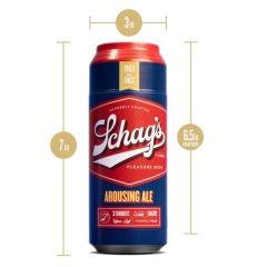Blush Schag's Arousing Ale Frosted Self Lubricating Textured Beer Can Masturbator Male Stroker Toy