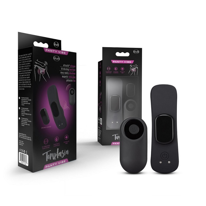 Blush Temptasia Remote Control Panty Vibrator Wearable Sex Toy for Female with 10 Speed Mode   