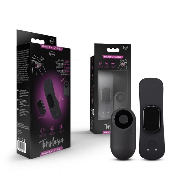 Blush Temptasia Remote Control Panty Vibrator Wearable Sex Toy for Female with 10 Speed Mode   