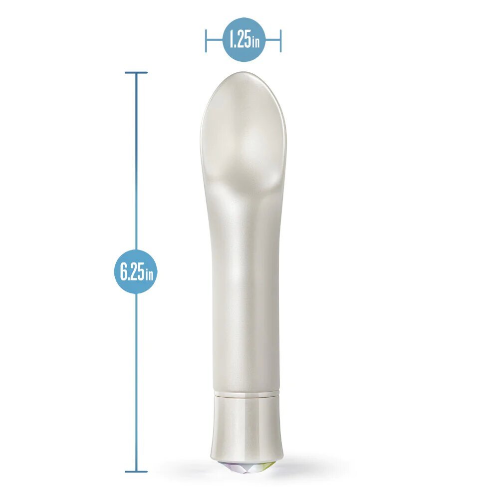 Luxury Diamond Gem Warming Clitoral Battery Vibrator 10 Speed Modes Made with Smooth Ultrasilk Puria Silicone