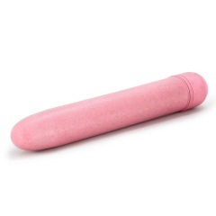 Gaia Eco Plant-Based 7" Slim Multispeed Battery Powered Vibrator in Coral for Women Clit Stimulation - Made from Sustainable BioFeel